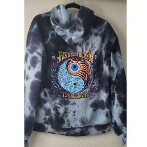 JACK'S SURFBOARDS Tie Dye Hoodie by Various Artists Men's Sz S Yin Yang Graphic